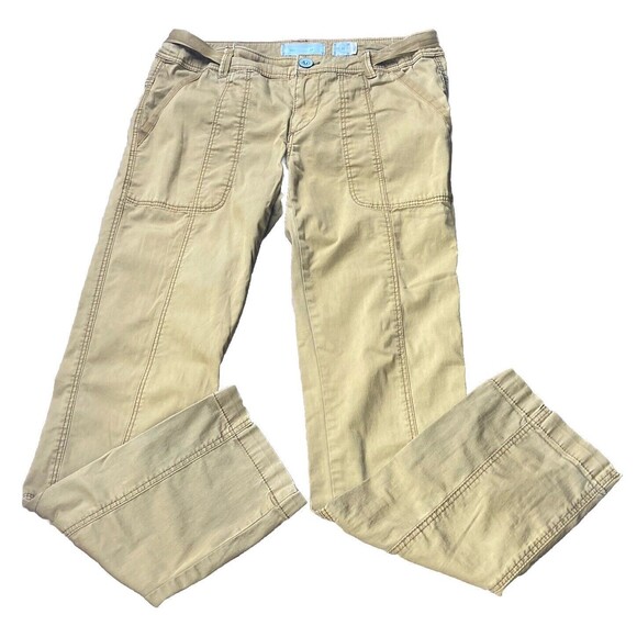 Anthropologie x Hei Hei Mustard Yellow Darby Moto Stretch Boho Pants Size 26 / 4 - Picture 5 of 10